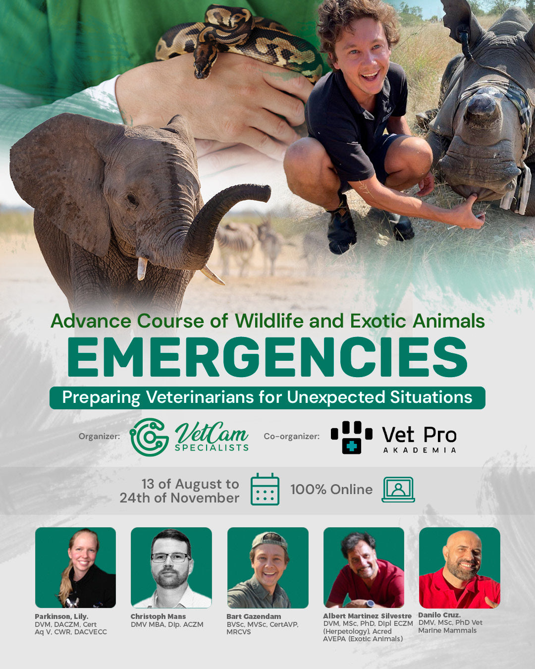 Advance Course of Wildlife and Exotic Animals Emergencies