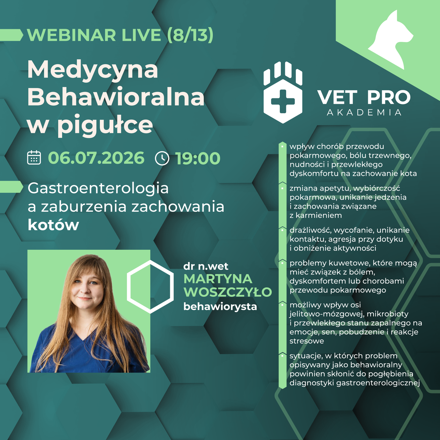 Gastroenterologia a zaburzenia zachowania kotów