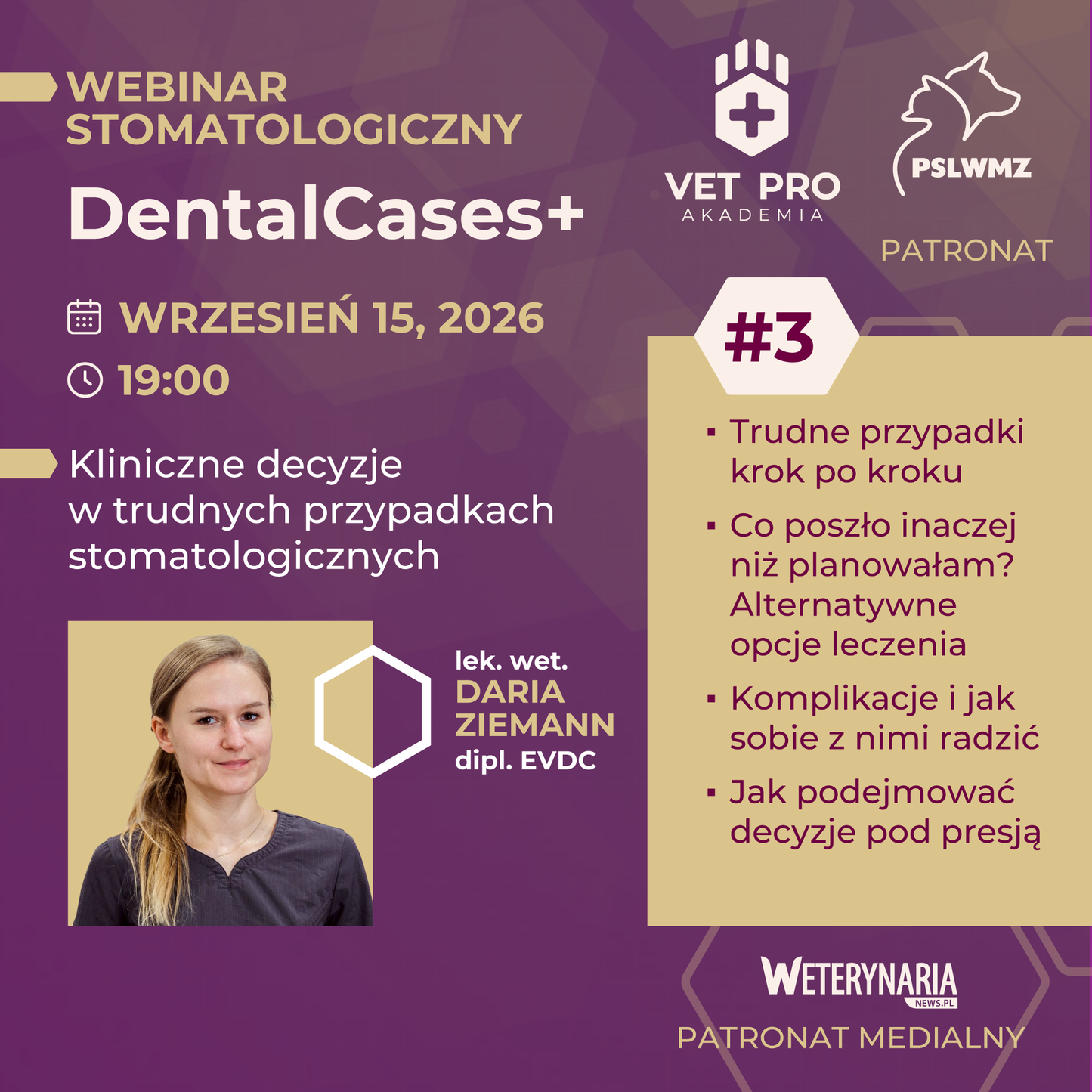 DentalCases+ — Kliniczne decyzje w trudnych przypadkach stomatologicznych #3