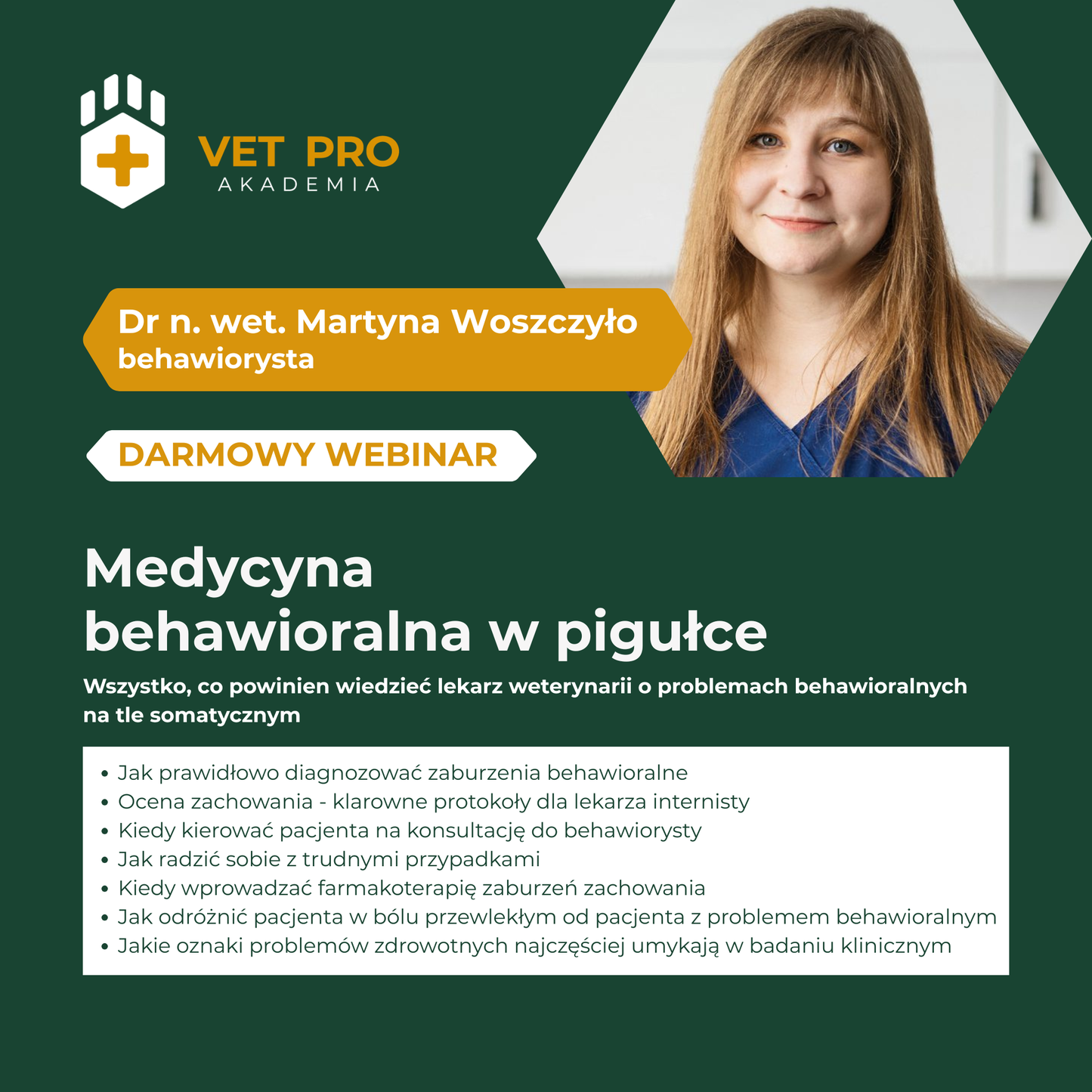 Medycyna behawioralna w pigułce - wszystko co powinien wiedzieć lekarz weterynarii o problemach somatycznych