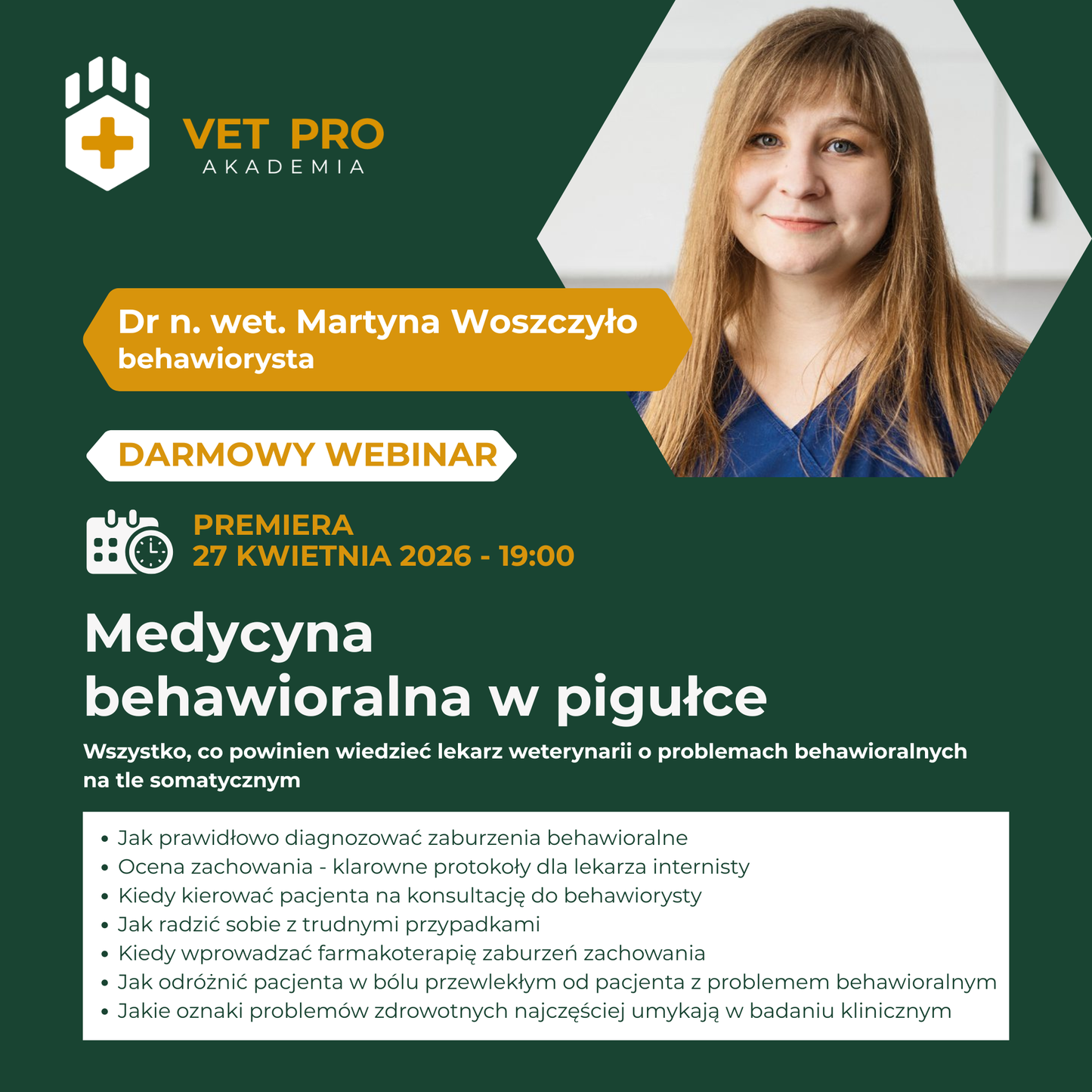 Medycyna behawioralna w pigułce - wszystko co powinien wiedzieć lekarz weterynarii o problemach somatycznych