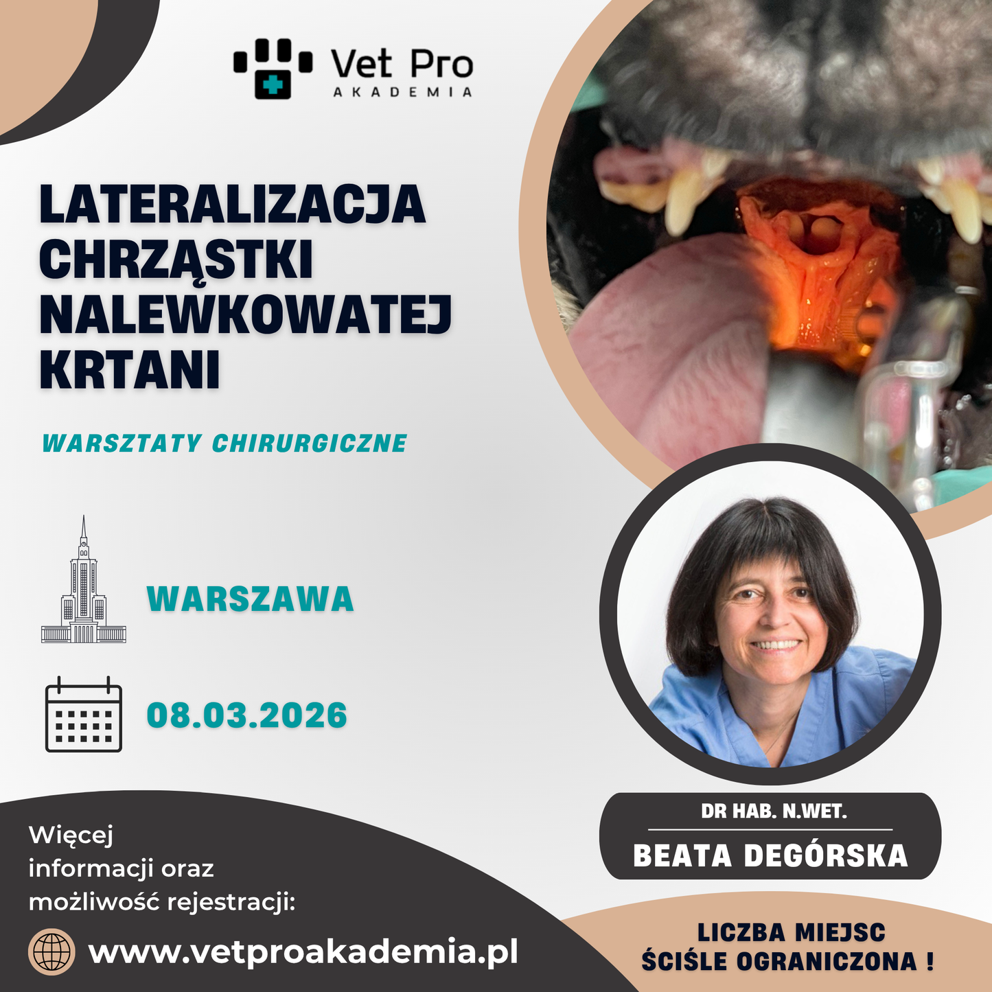 Lateralizacja Chrząstki Nalewkowatej Krtani - warsztaty chirurgiczne