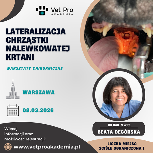 Lateralizacja Chrząstki Nalewkowatej Krtani - warsztaty chirurgiczne