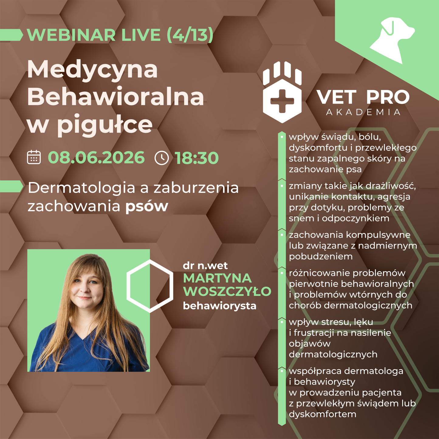 Dermatologia a zaburzenia zachowania psów