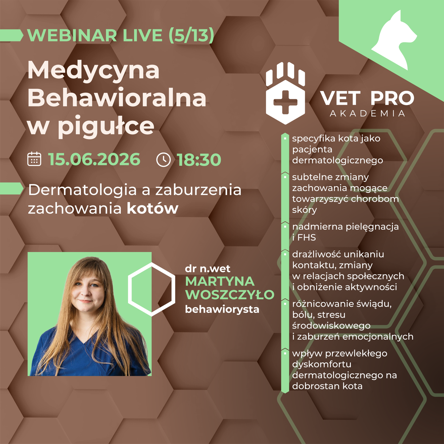 Dermatologia a zaburzenia zachowania kotów