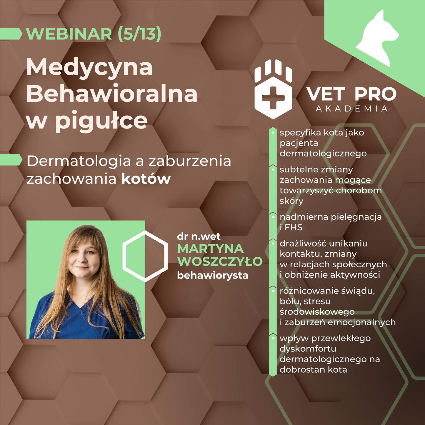 Dermatologia a zaburzenia zachowania kotów
