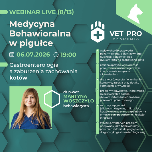 Gastroenterologia a zaburzenia zachowania kotów