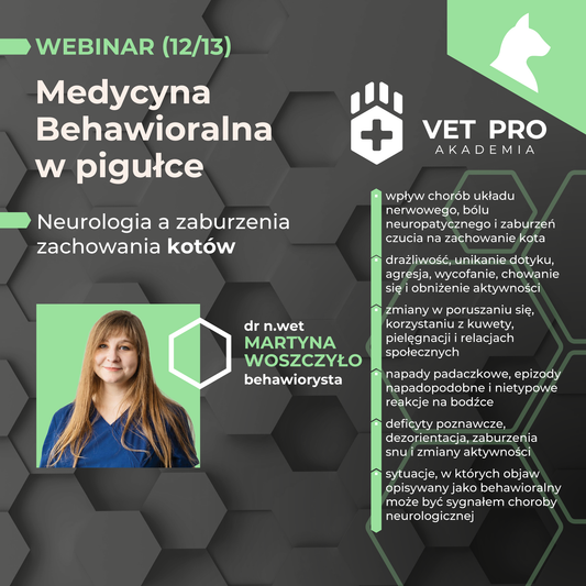 Neurologia a zaburzenia zachowania kotów