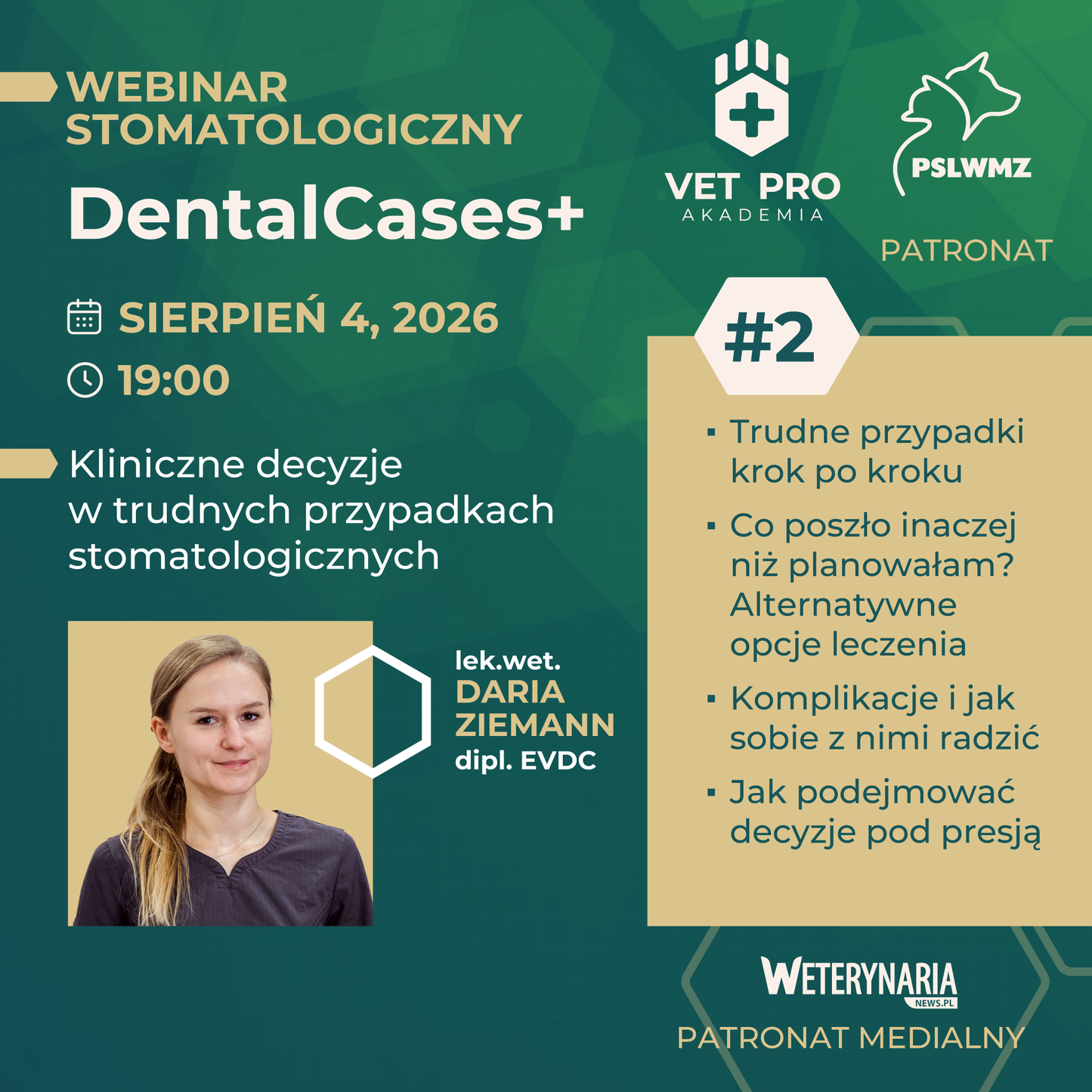 DentalCases+ — Kliniczne decyzje w trudnych przypadkach stomatologicznych #2