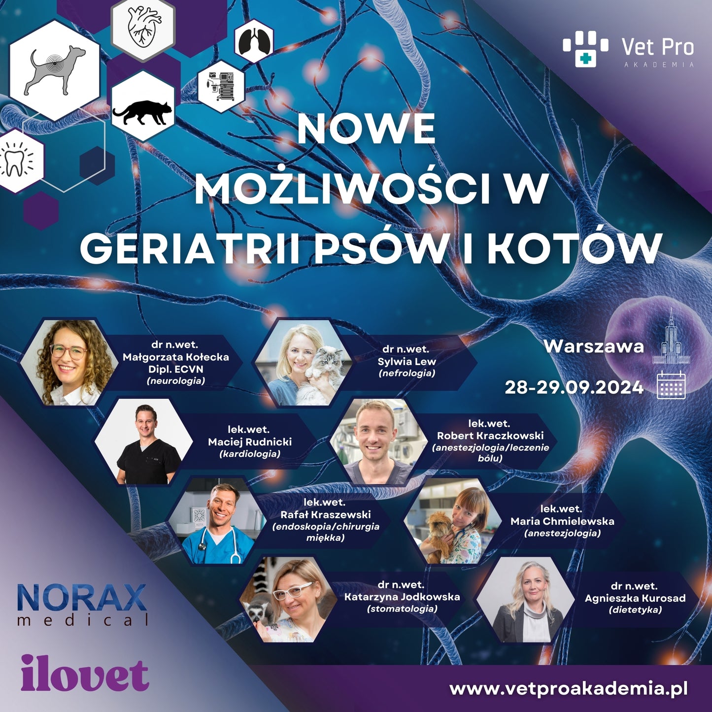 Nowe Możliwości w Geriatrii Psów i Kotów + Cocktail Party